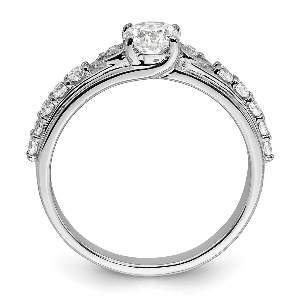 10K White Gold Lab Grown Diamond VS/SI FGH Complete Engagement Ring