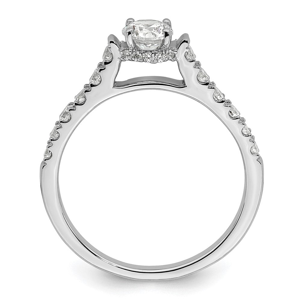 14K White Gold Lab Grown Diamond VS/SI FGH Complete Engagement Ring