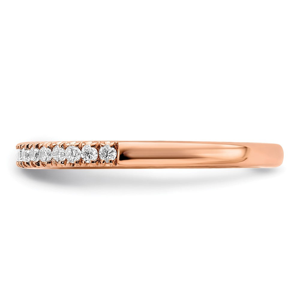 14K Rose Gold Lab Grown Diamond VS/SI FGH Wedding Band