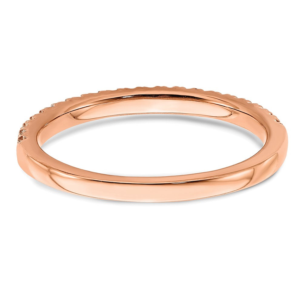 14K Rose Gold Lab Grown Diamond VS/SI FGH Wedding Band