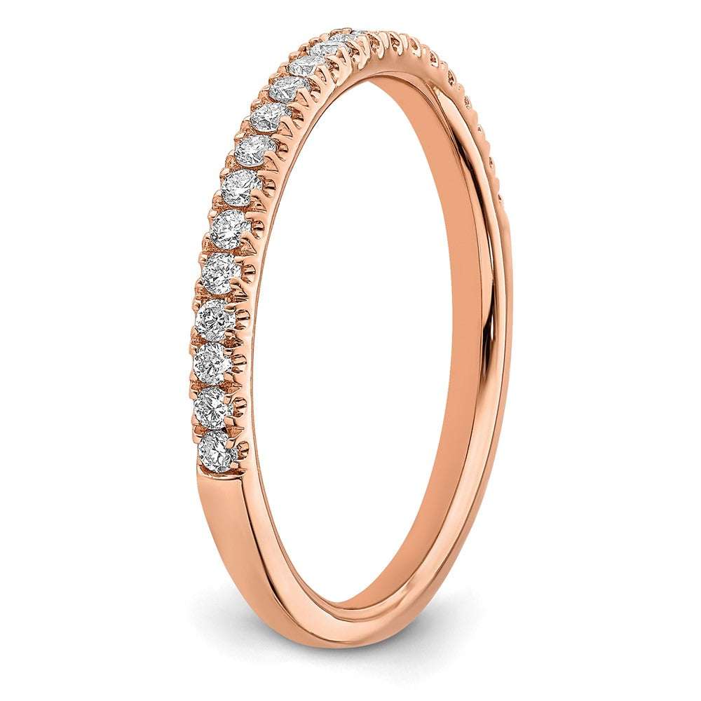 14K Rose Gold Lab Grown Diamond VS/SI FGH Wedding Band