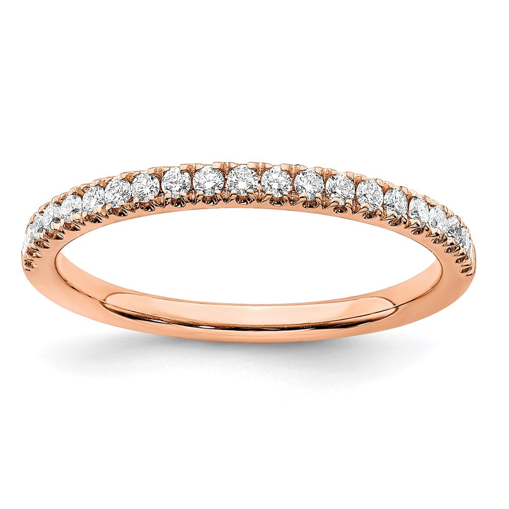 14K Rose Gold Lab Grown Diamond VS/SI FGH Wedding Band