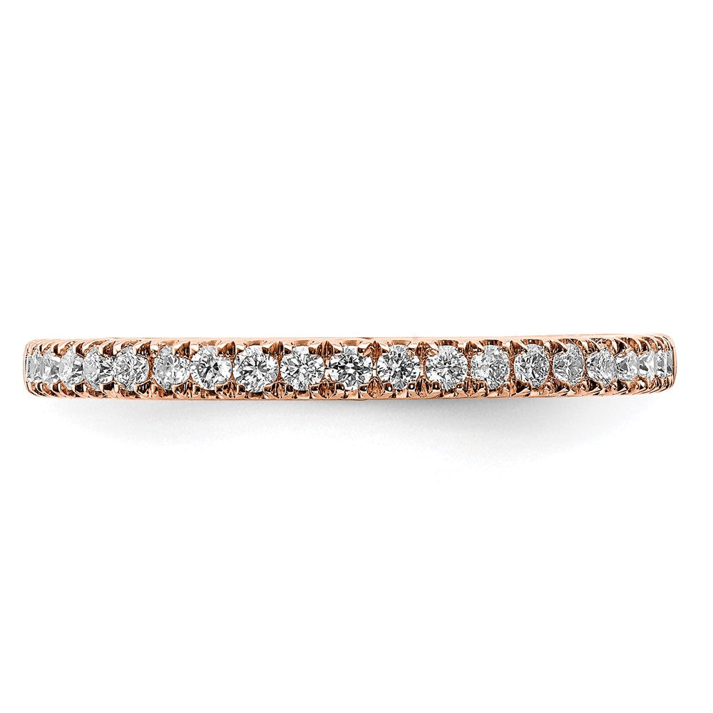 14K Rose Gold Lab Grown Diamond VS/SI FGH Wedding Band