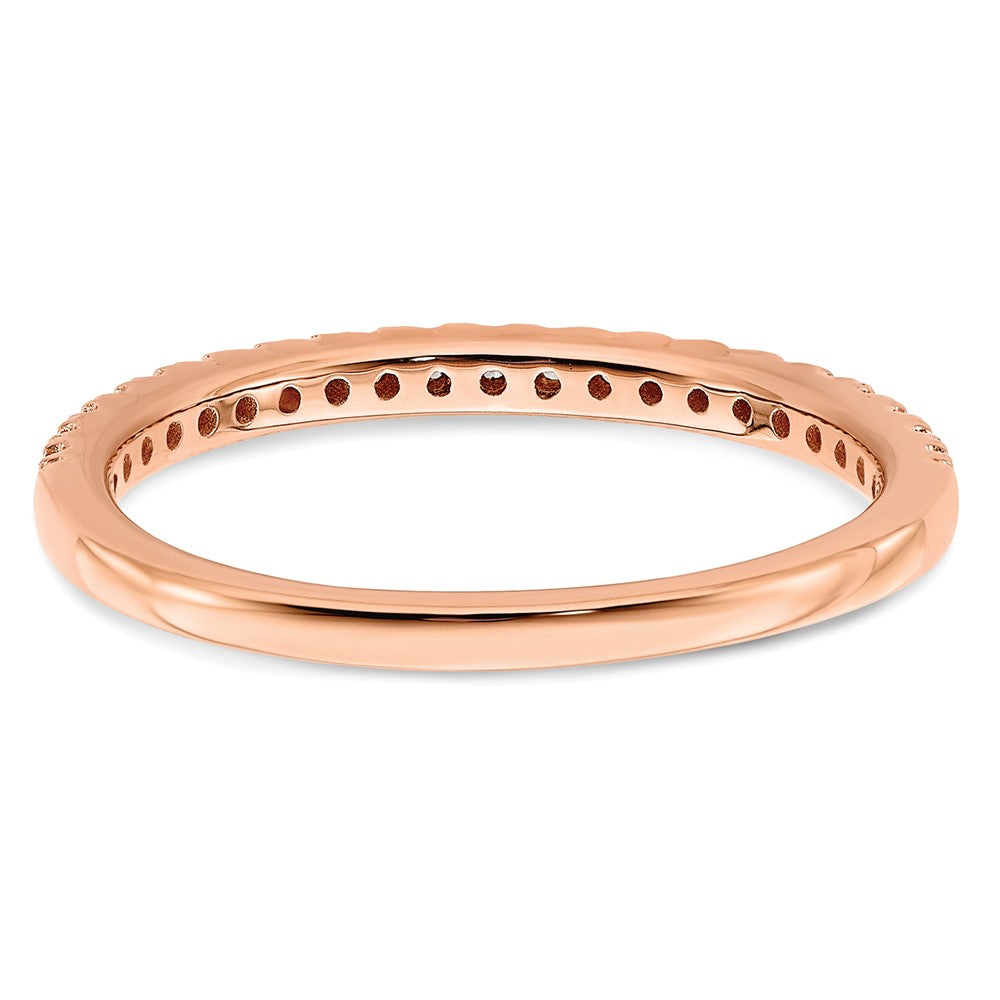 14K Rose Gold Lab Grown Diamond VS/SI FGH Wedding Band