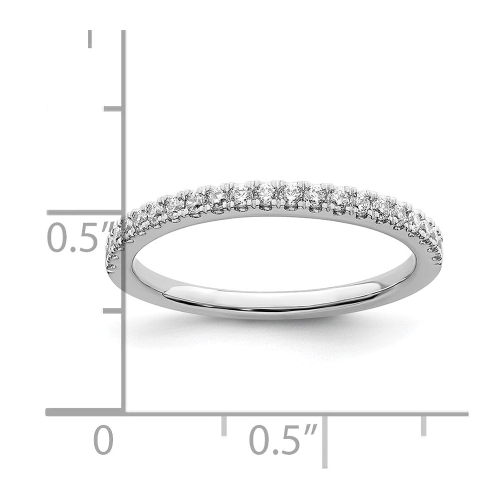 14K White Gold Lab Grown Diamond VS/SI FGH Wedding Band