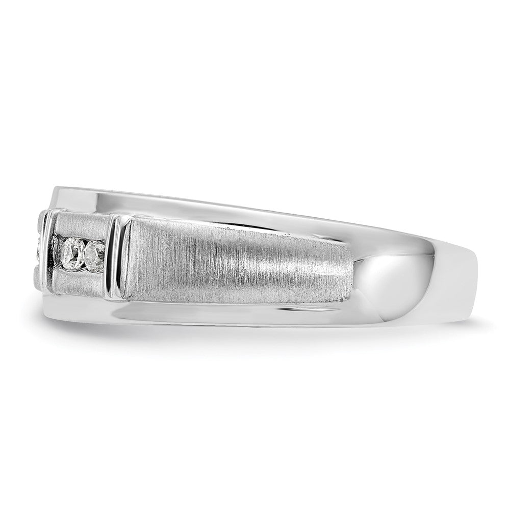 14K White Gold Lab Grown Diamond VS/SI FGH Men's Ring