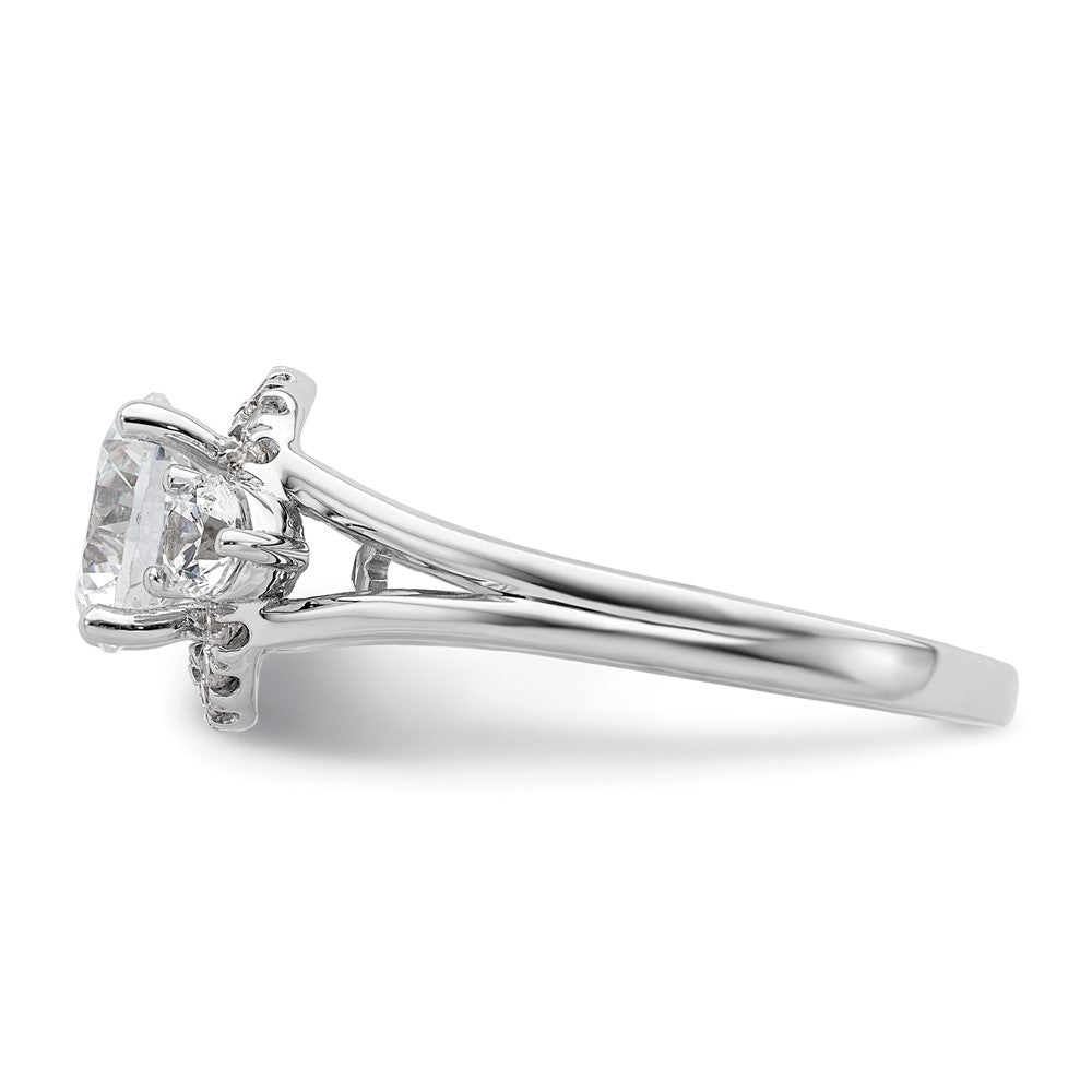 14K White Gold Lab Grown Diamond VS/SI FGH Semi-mount Engagement Rin