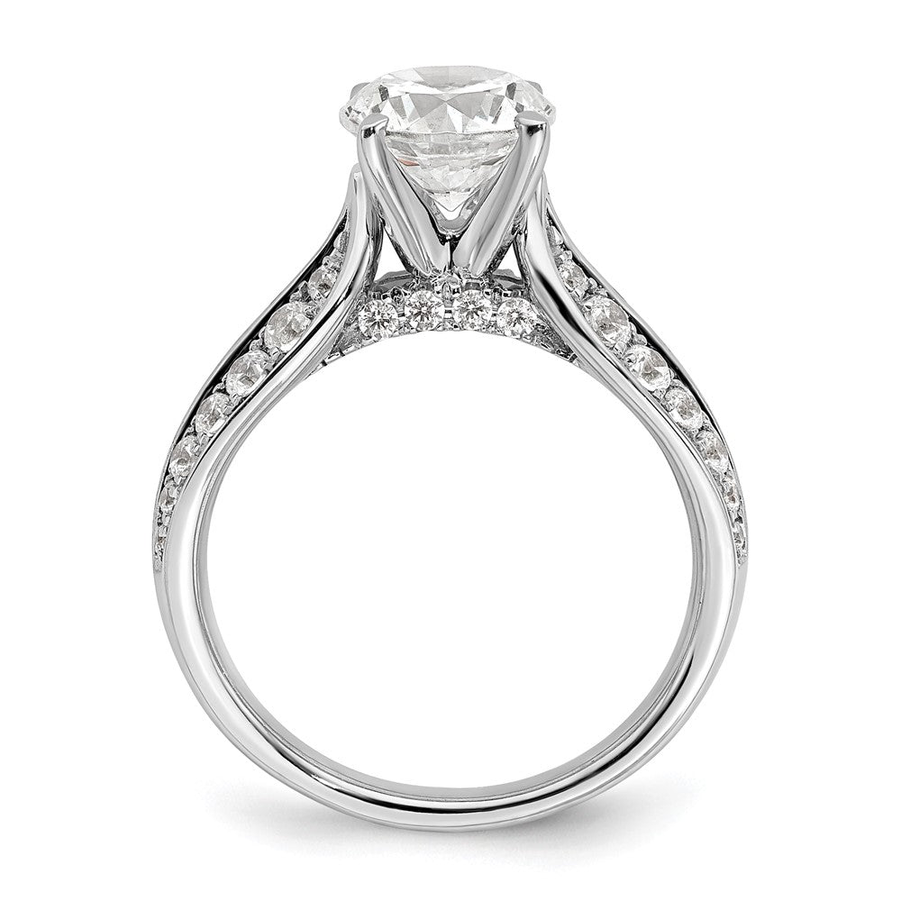 14K White Gold Lab Grown Diamond VS/SI FGH Semi-mount Engagement Rin