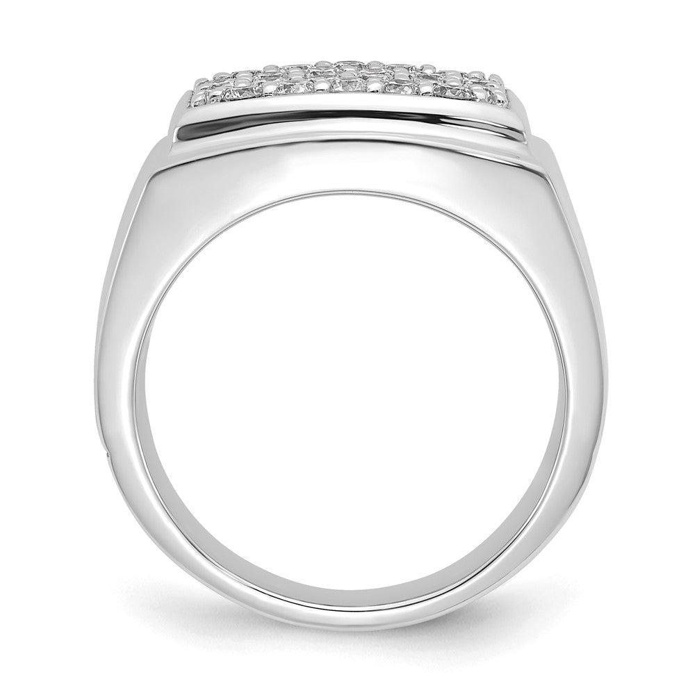 10K White Gold Lab Grown Diamond VS/SI FGH Men's Ring