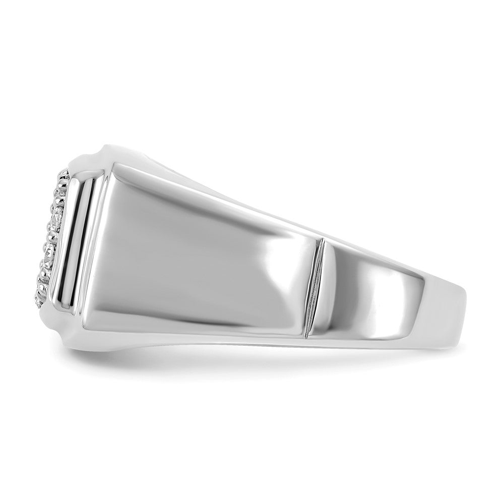 10K White Gold Lab Grown Diamond VS/SI FGH Men's Ring