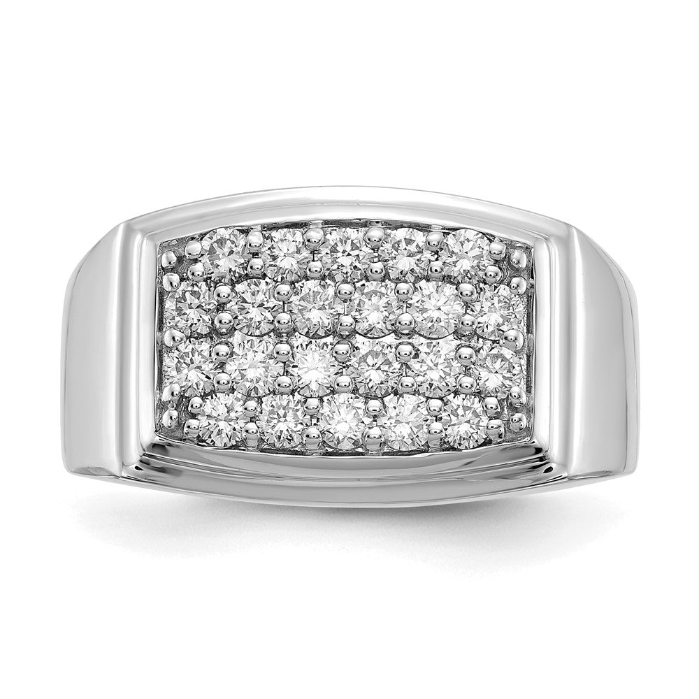 10K White Gold Lab Grown Diamond VS/SI FGH Men's Ring