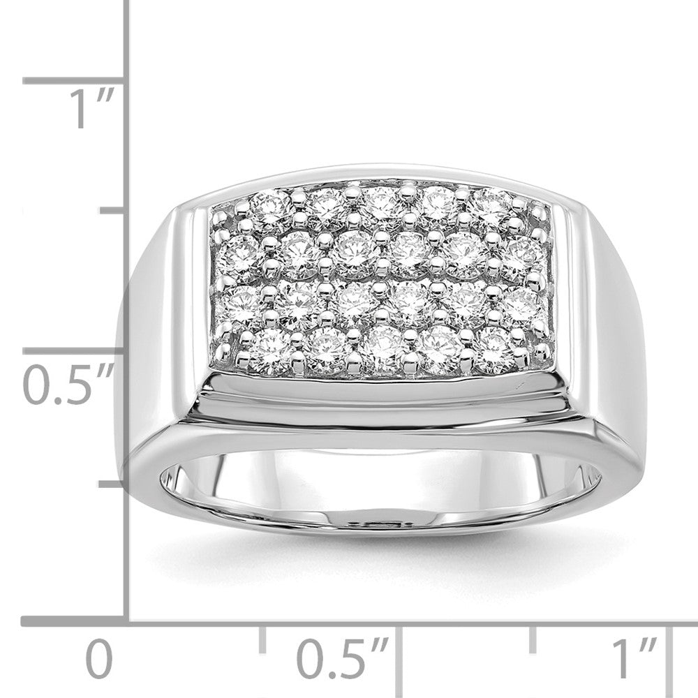 10K White Gold Lab Grown Diamond VS/SI FGH Men's Ring