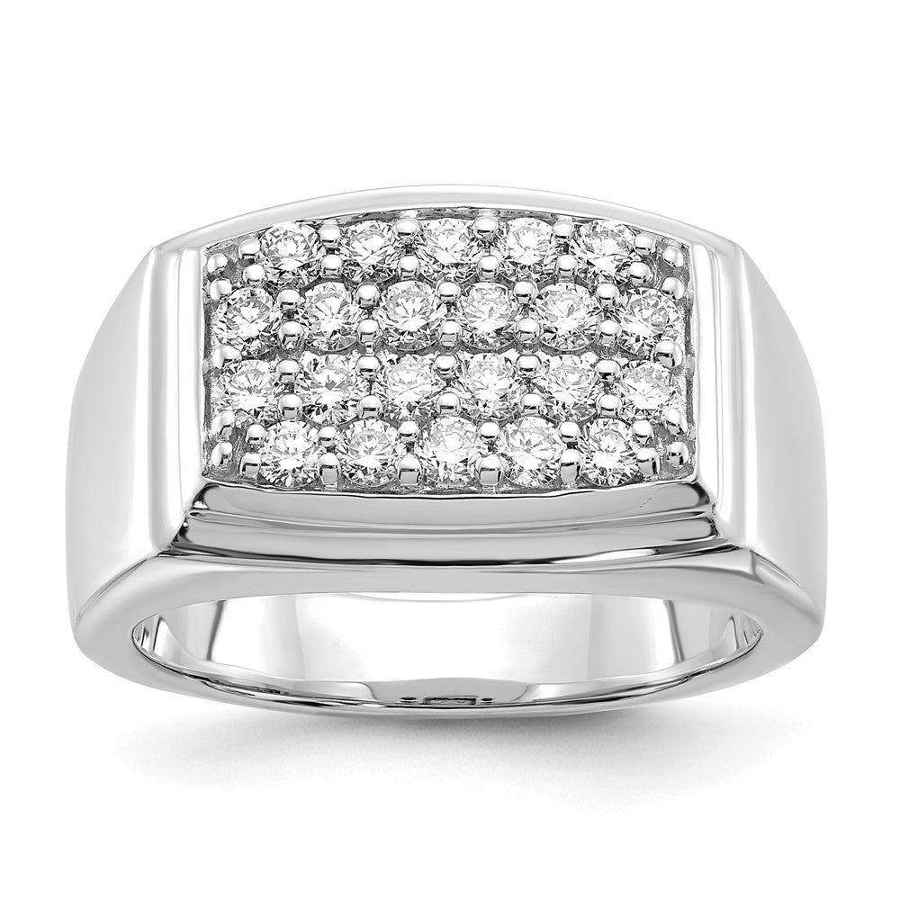 10K White Gold Lab Grown Diamond VS/SI FGH Men's Ring