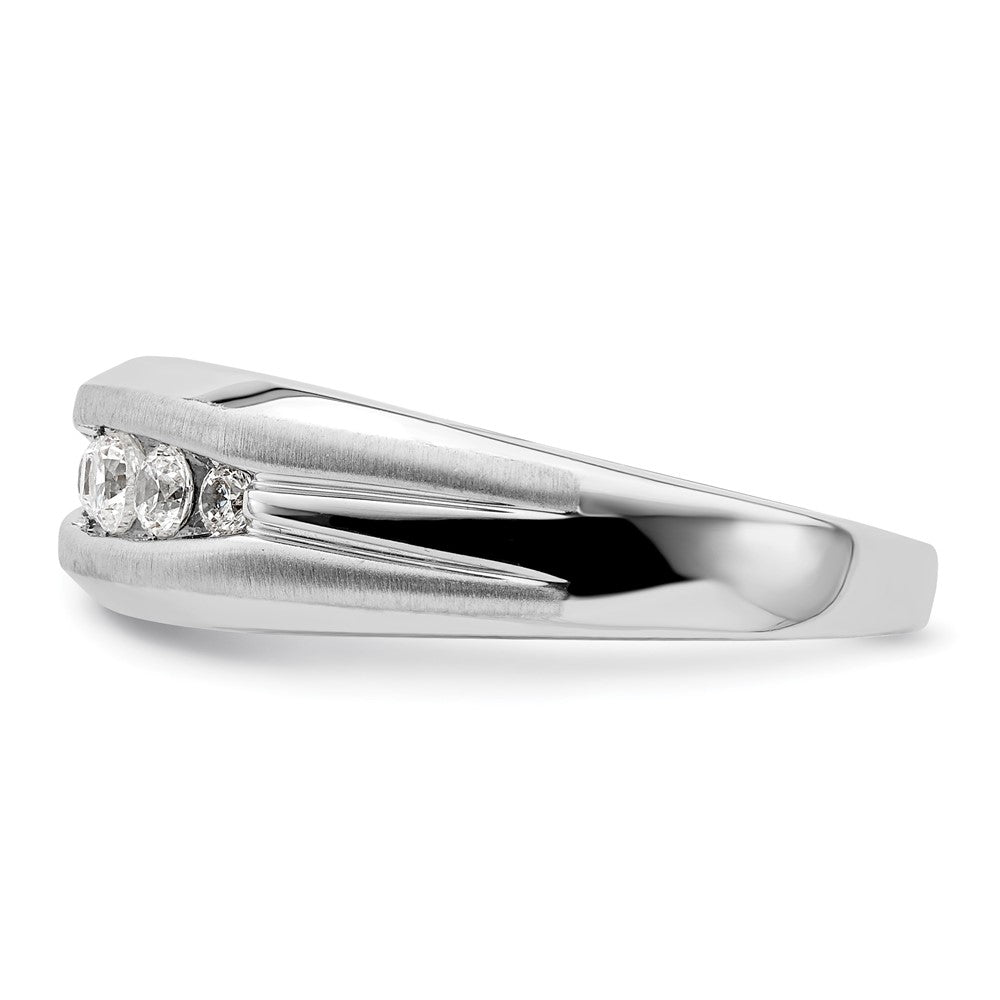 14K White Gold Lab Grown Diamond VS/SI FGH Men's Ring