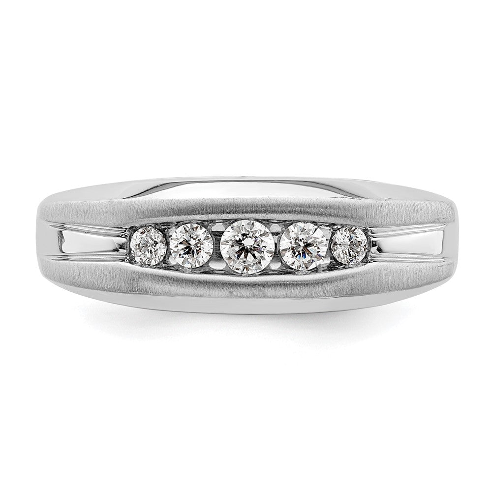 14K White Gold Lab Grown Diamond VS/SI FGH Men's Ring