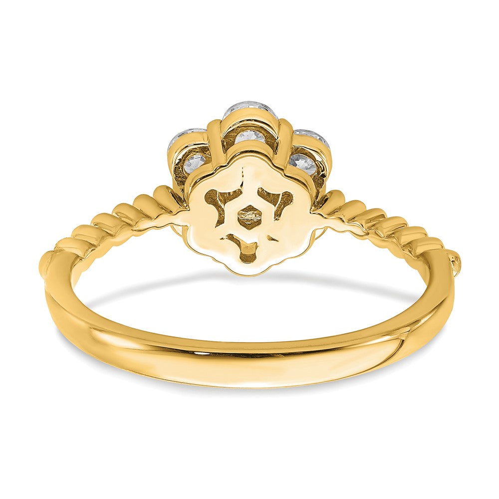 14K Lab Grown Diamond VS/SI FGH Floral Ring