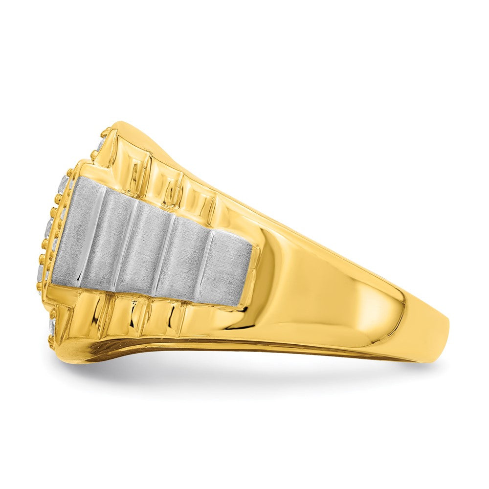 14K Two-Tone Lab Grown Diamond VS/SI FGH Men's Ring