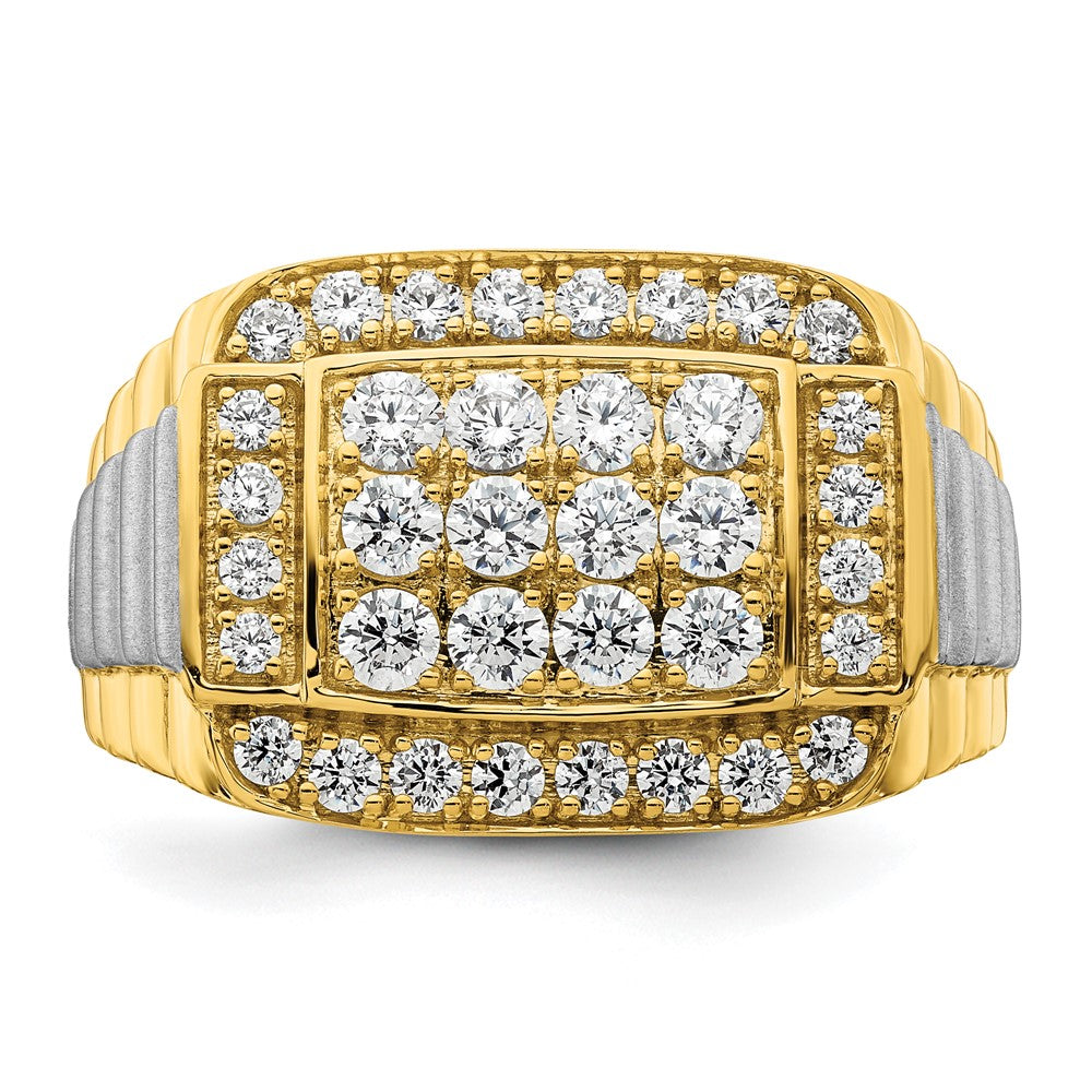 14K Two-Tone Lab Grown Diamond VS/SI FGH Men's Ring