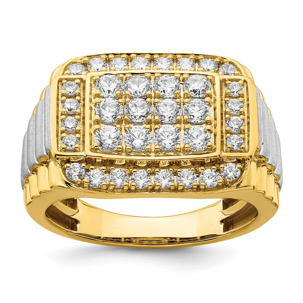 14K Two-Tone Lab Grown Diamond VS/SI FGH Men's Ring