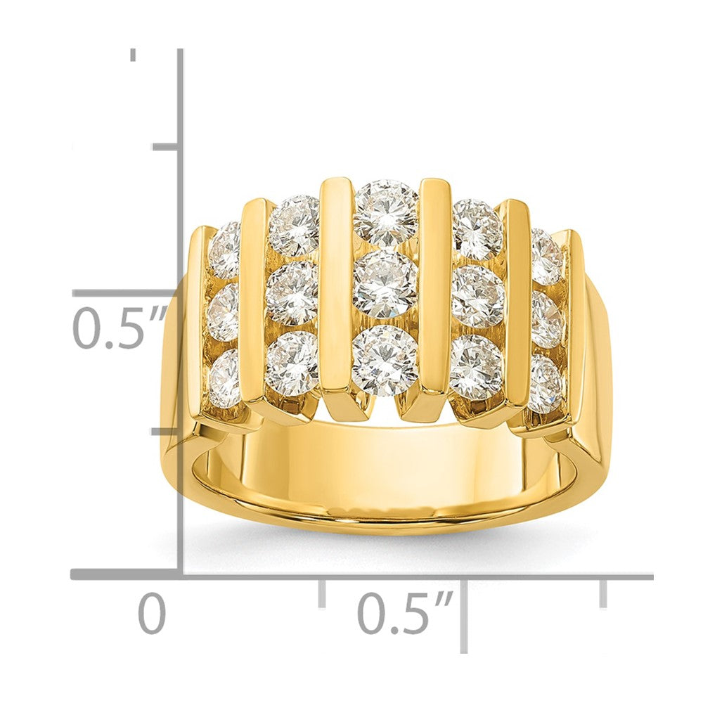 14K Lab Grown Diamond 1.5ctw VS/SI FGH Band