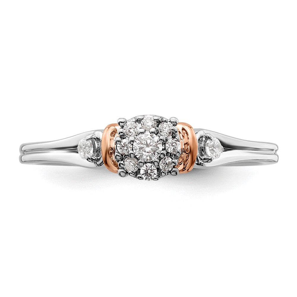 14K Two-Tone Lab Grown Diamond VS/SI FGH Cluster Ring