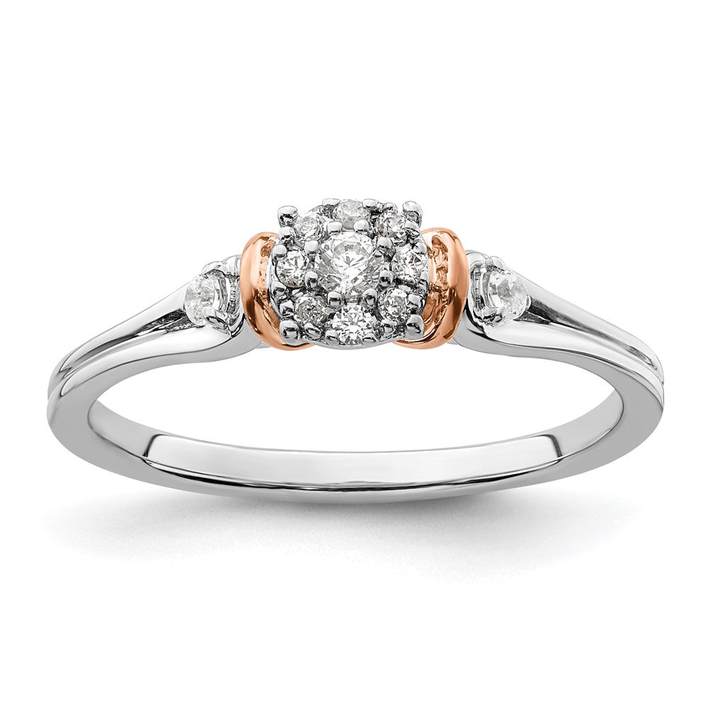 14K Two-Tone Lab Grown Diamond VS/SI FGH Cluster Ring