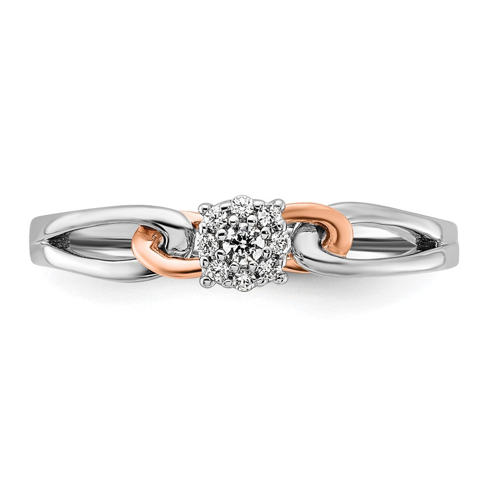 14K Two-Tone Lab Grown Diamond VS/SI FGH Cluster Ring