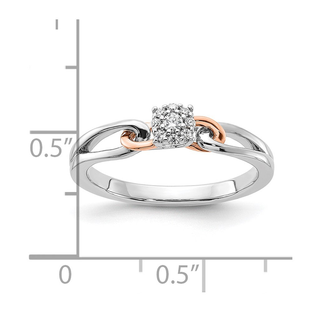 14K Two-Tone Lab Grown Diamond VS/SI FGH Cluster Ring