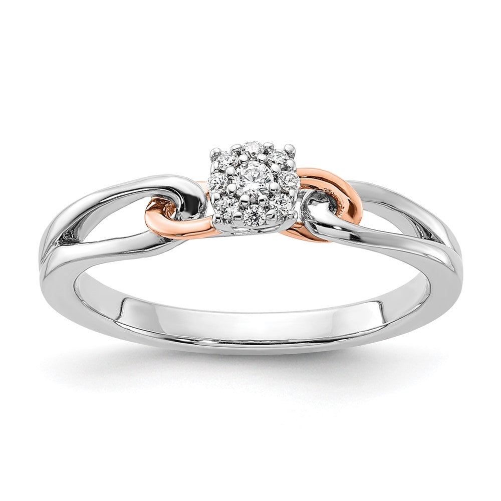 14K Two-Tone Lab Grown Diamond VS/SI FGH Cluster Ring