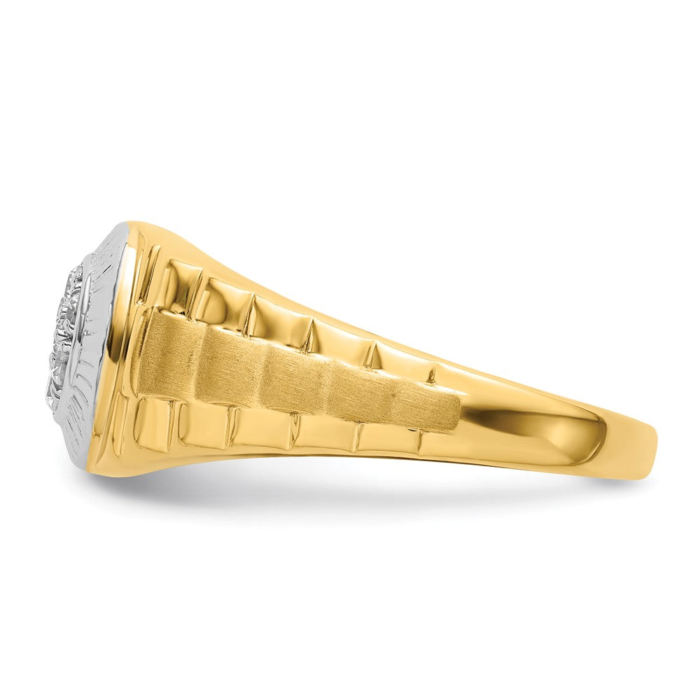 14K Two-Tone Lab Grown Diamond VS/SI FGH Men's Ring