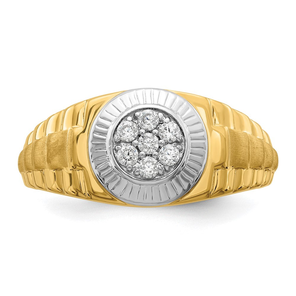 14K Two-Tone Lab Grown Diamond VS/SI FGH Men's Ring