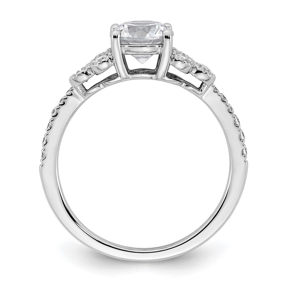 14K White Gold Lab Grown Diamond VS/SI FGH Semi-Mount Engagement Rin