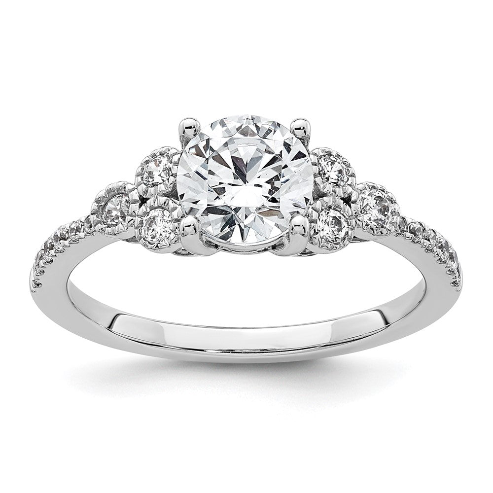 14K White Gold Lab Grown Diamond VS/SI FGH Semi-Mount Engagement Rin