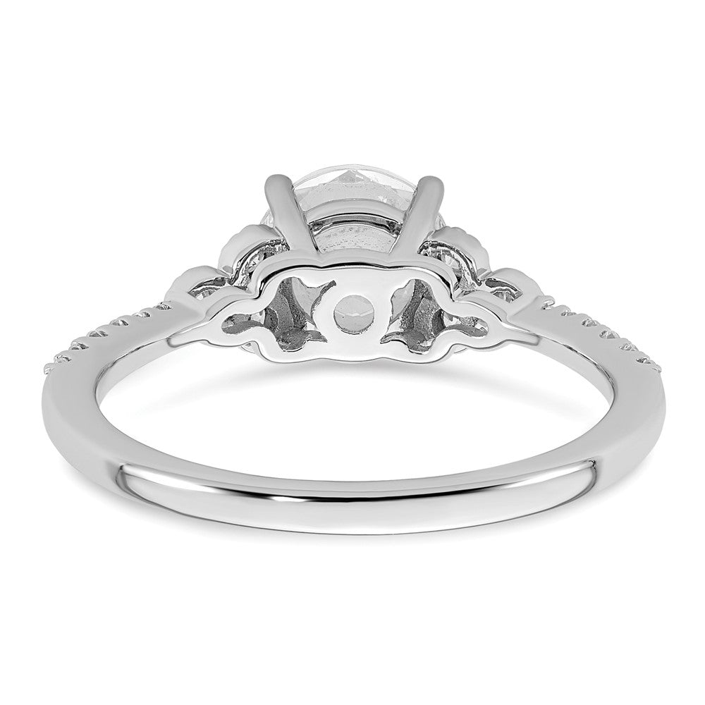 14K White Gold Lab Grown Diamond VS/SI FGH Semi-Mount Engagement Rin