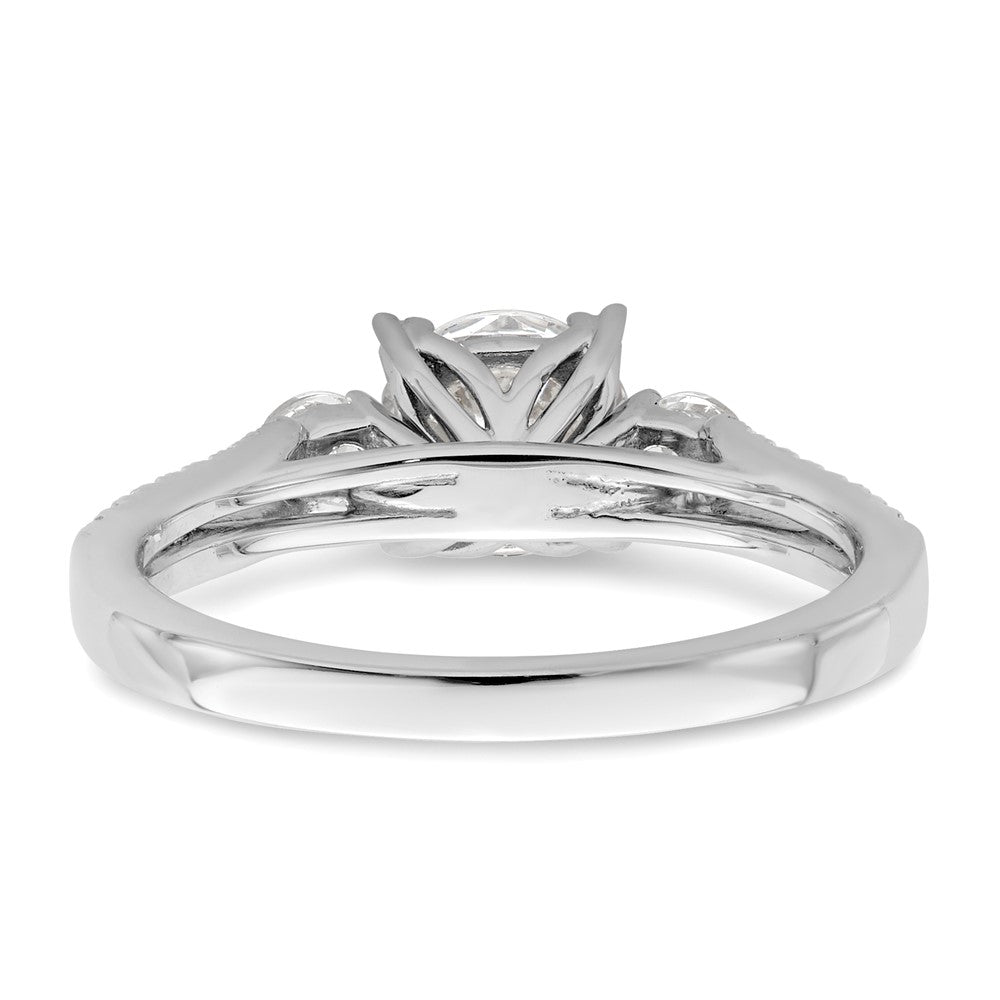 14K White Gold Lab Grown Diamond VS/SI FGH Semi-Mount Eng Ring