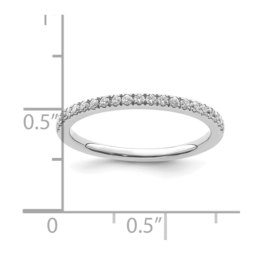 14k White Gold Lab Grown VS/SI FGH Dia Wedding Band