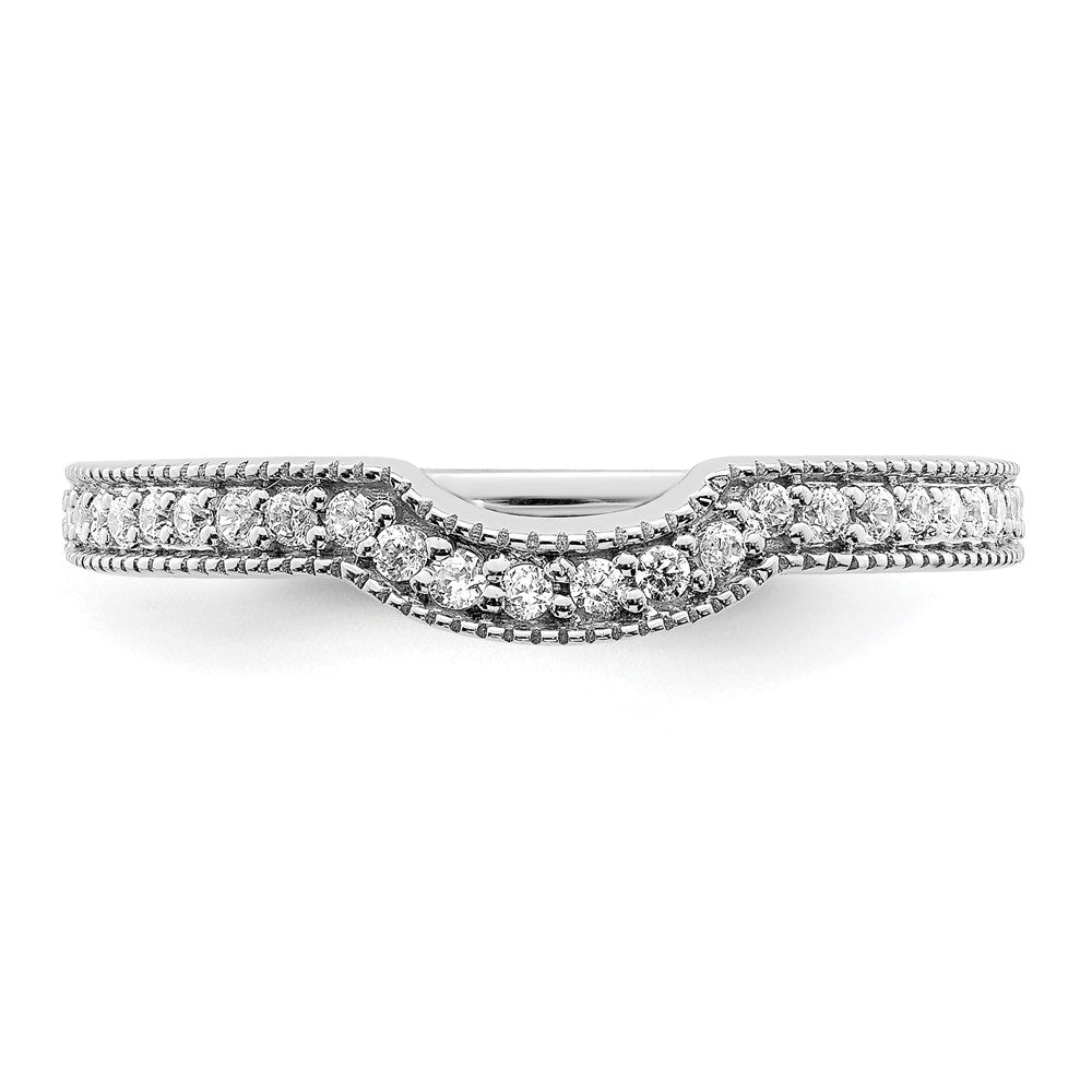 14K White Gold Lab Grown Diamond VS/SI FGH Wedding Band