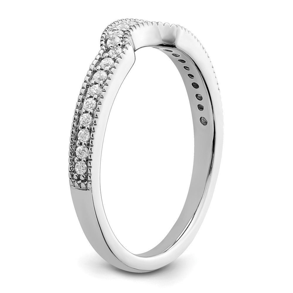 14K White Gold Lab Grown Diamond VS/SI FGH Wedding Band