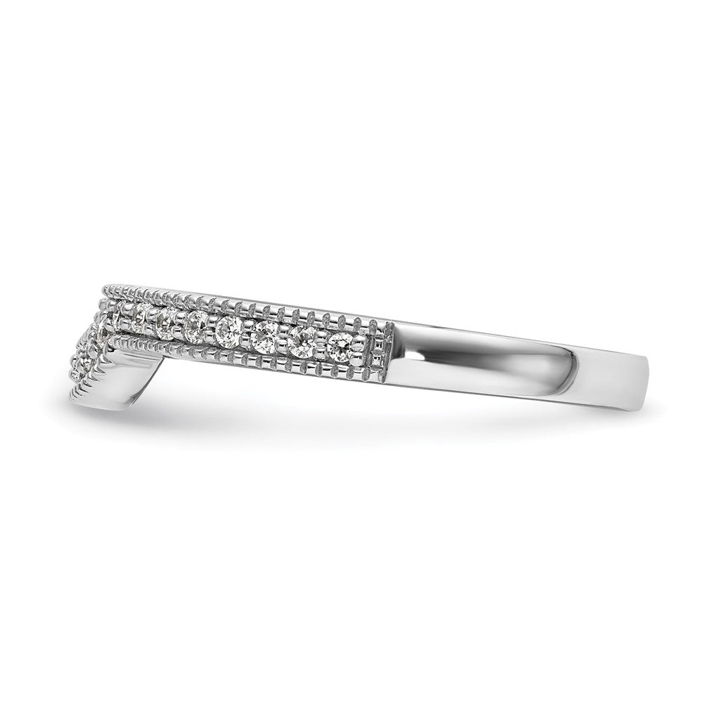 14K White Gold Lab Grown Diamond VS/SI FGH Wedding Band