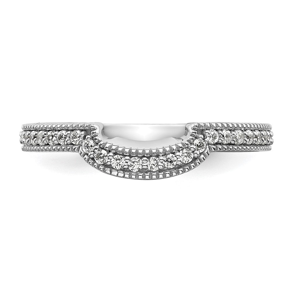 14K White Gold Lab Grown Diamond VS/SI FGH Wedding Band