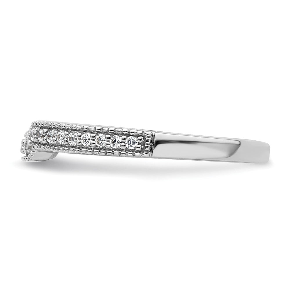 14K White Gold Lab Grown Diamond VS/SI FGH Wedding Band