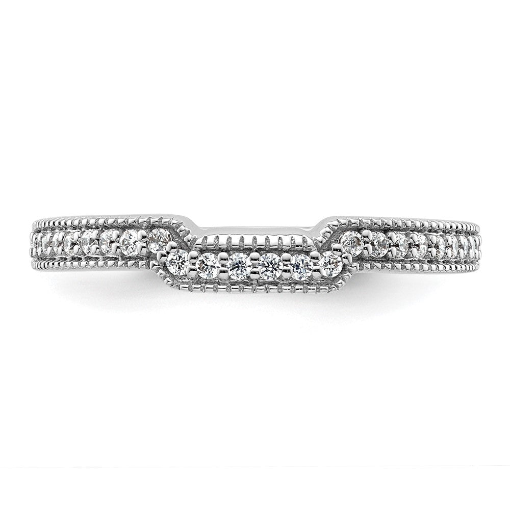 14K White Gold Lab Grown Diamond VS/SI FGH Wedding Band