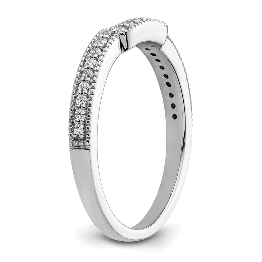 14K White Gold Lab Grown Diamond VS/SI FGH Wedding Band