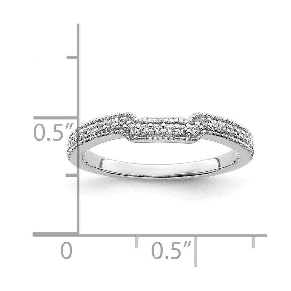 14K White Gold Lab Grown Diamond VS/SI FGH Wedding Band