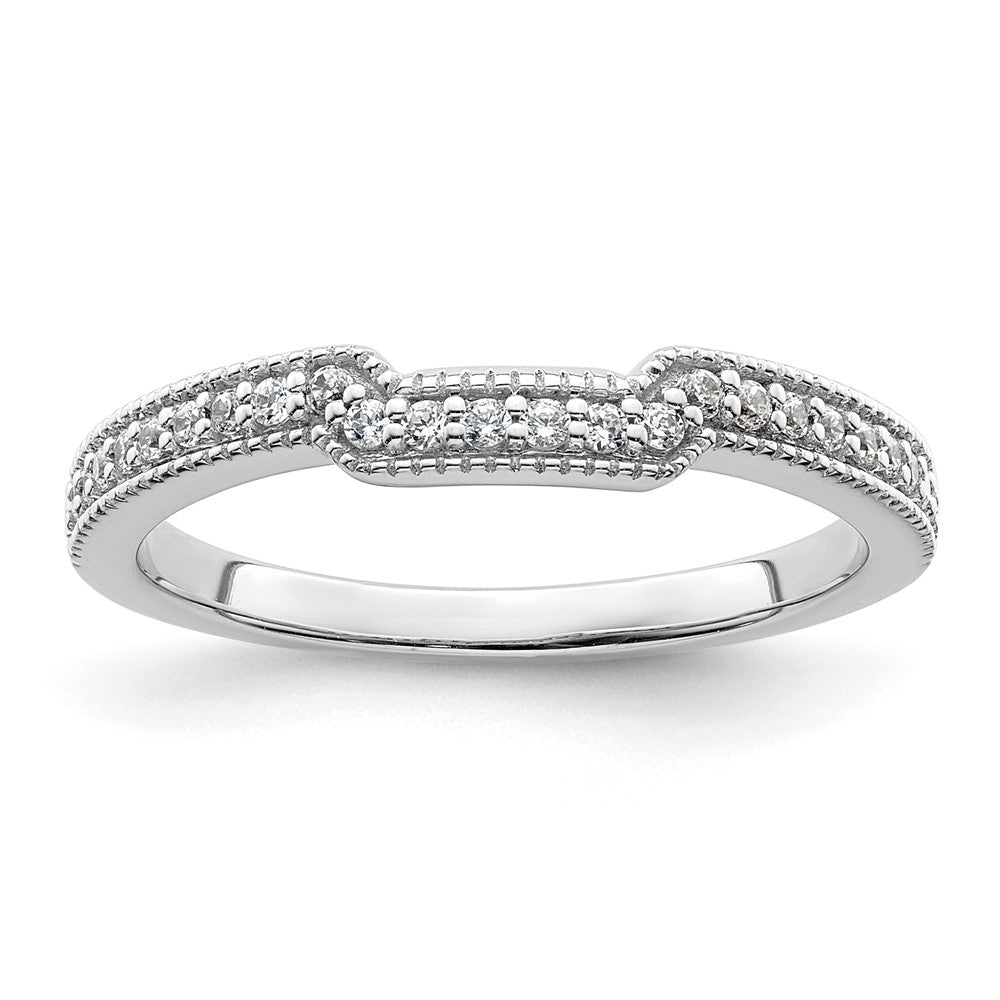 14K White Gold Lab Grown Diamond VS/SI FGH Wedding Band