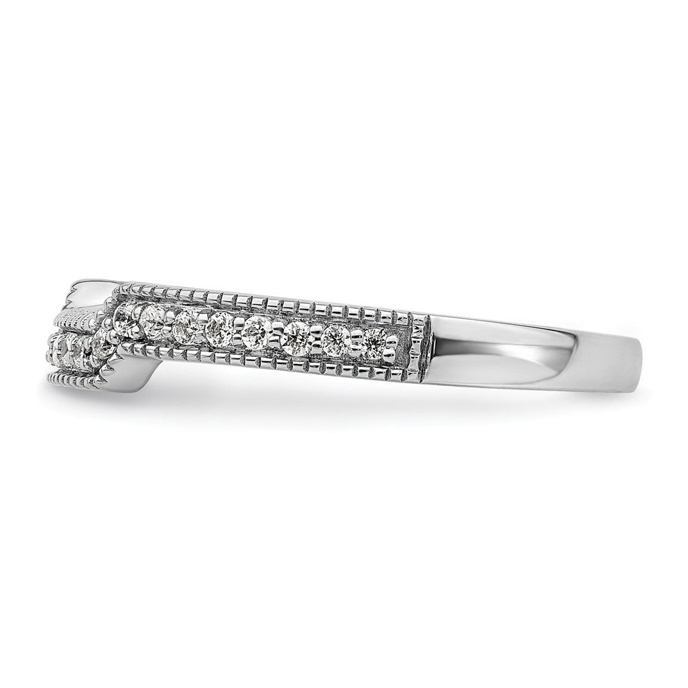 14K White Gold Lab Grown Diamond VS/SI FGH Wedding Band