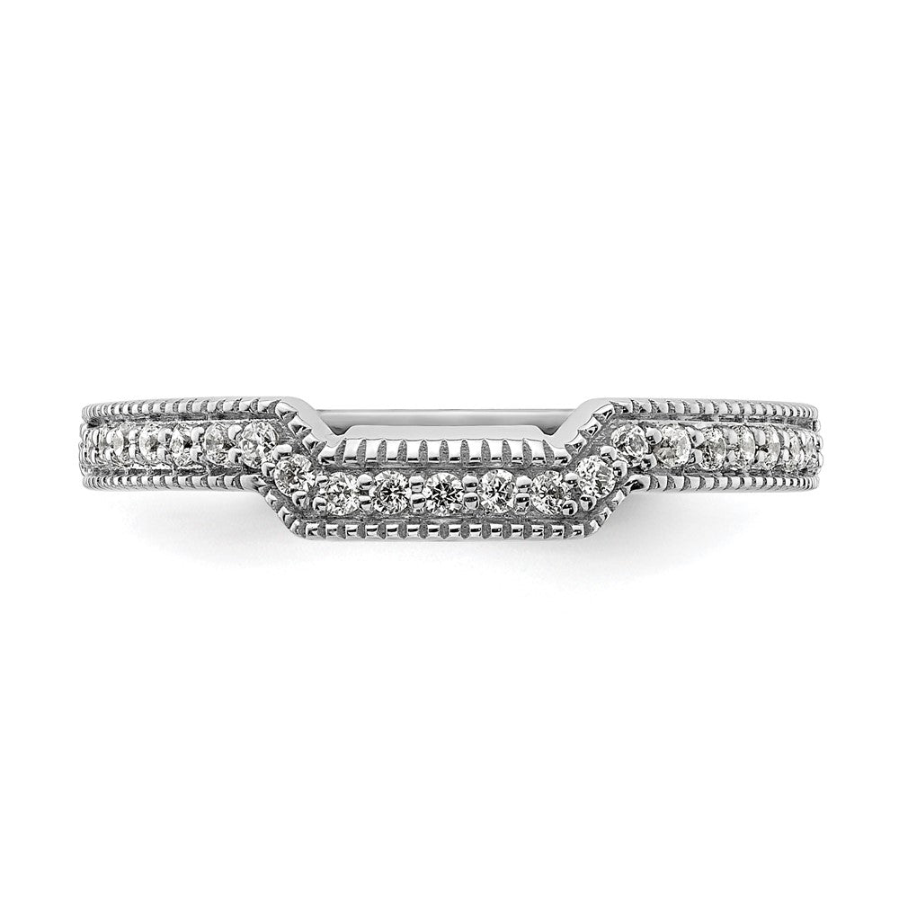 14K White Gold Lab Grown Diamond VS/SI FGH Wedding Band