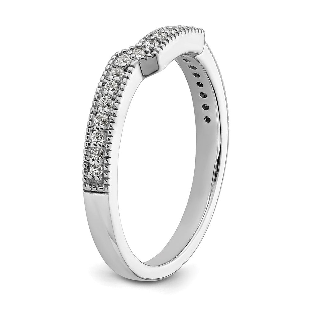 14K White Gold Lab Grown Diamond VS/SI FGH Wedding Band