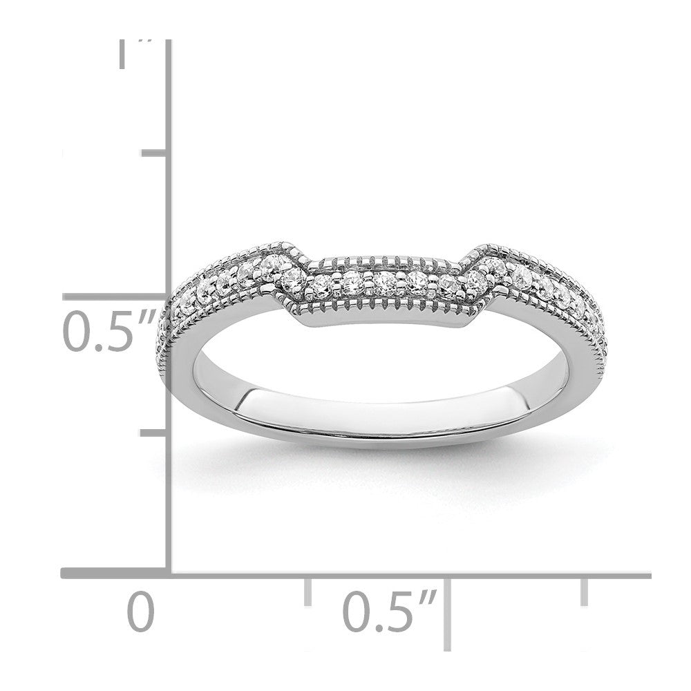 14K White Gold Lab Grown Diamond VS/SI FGH Wedding Band