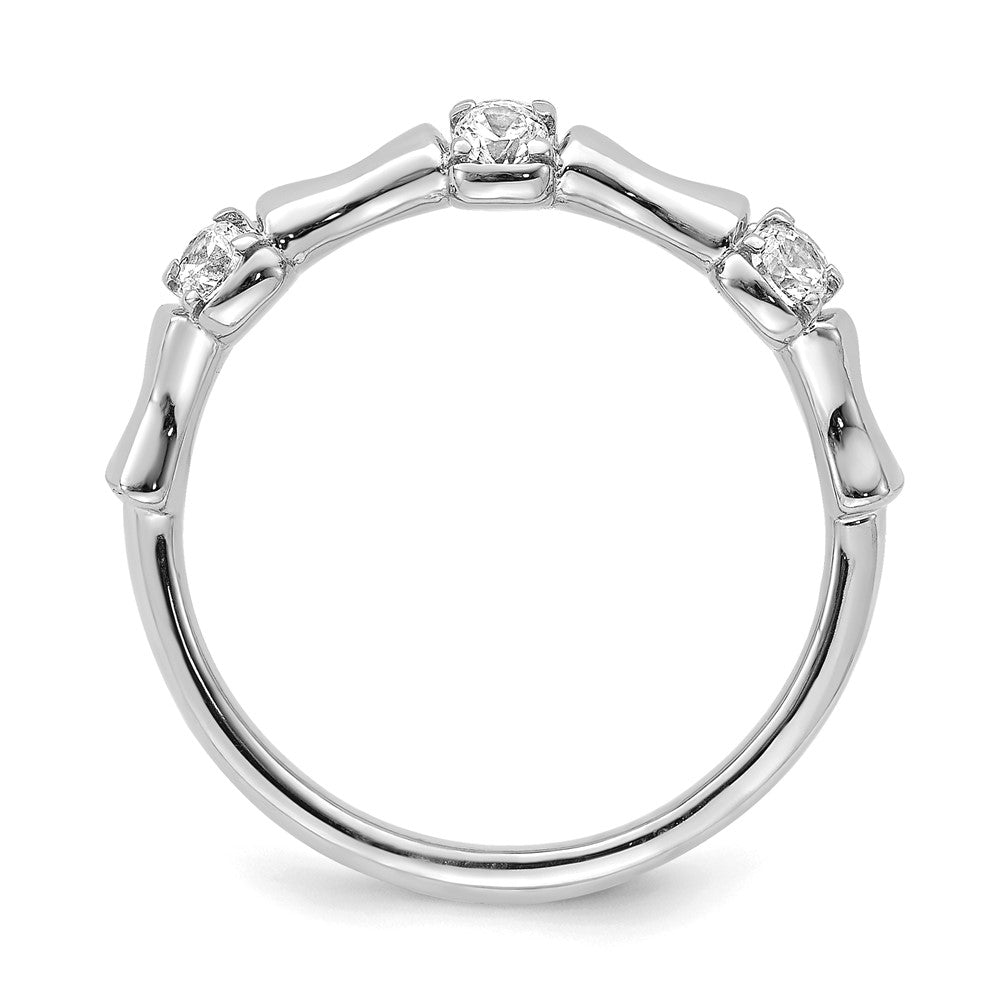 14K White Gold Lab Grown Diamond VS/SI FGH Fancy Ring